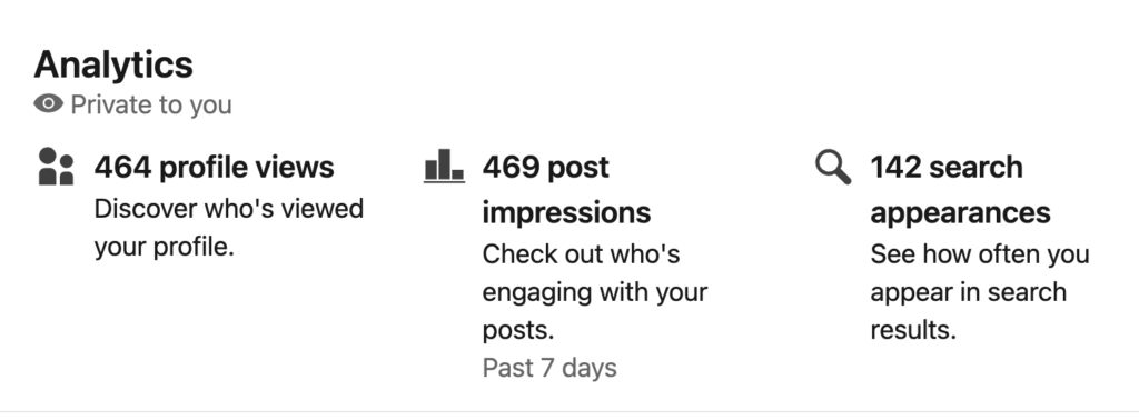 LinkedIn comment impressions feature screenshot